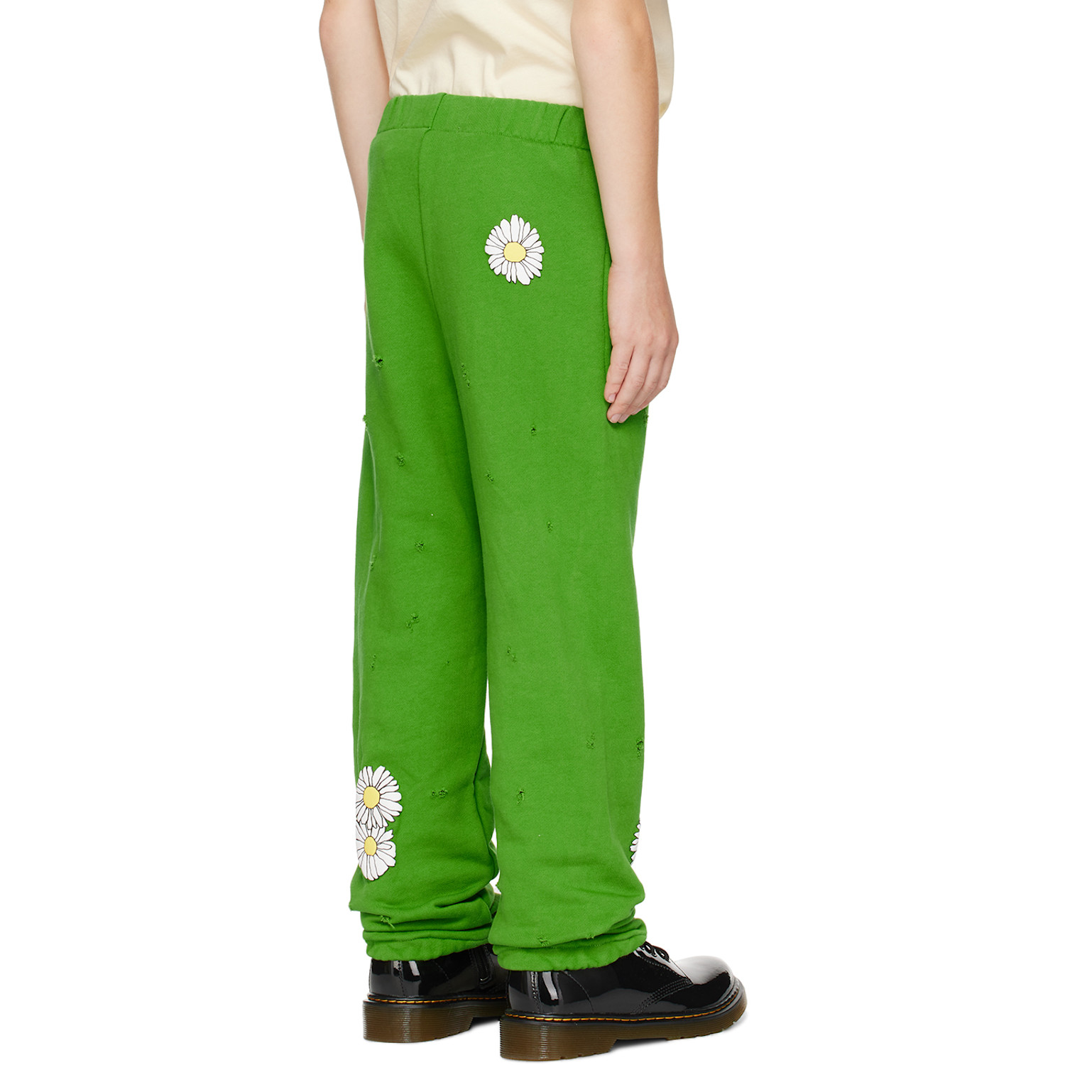 Nzkidzzz Kids Green Distressed Sweatpants 