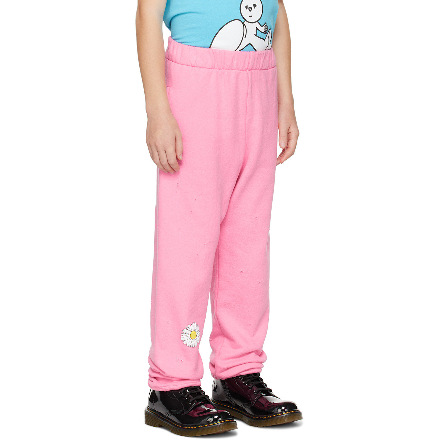  Nzkidzzz Kids Pink Distressed Sweatpants 