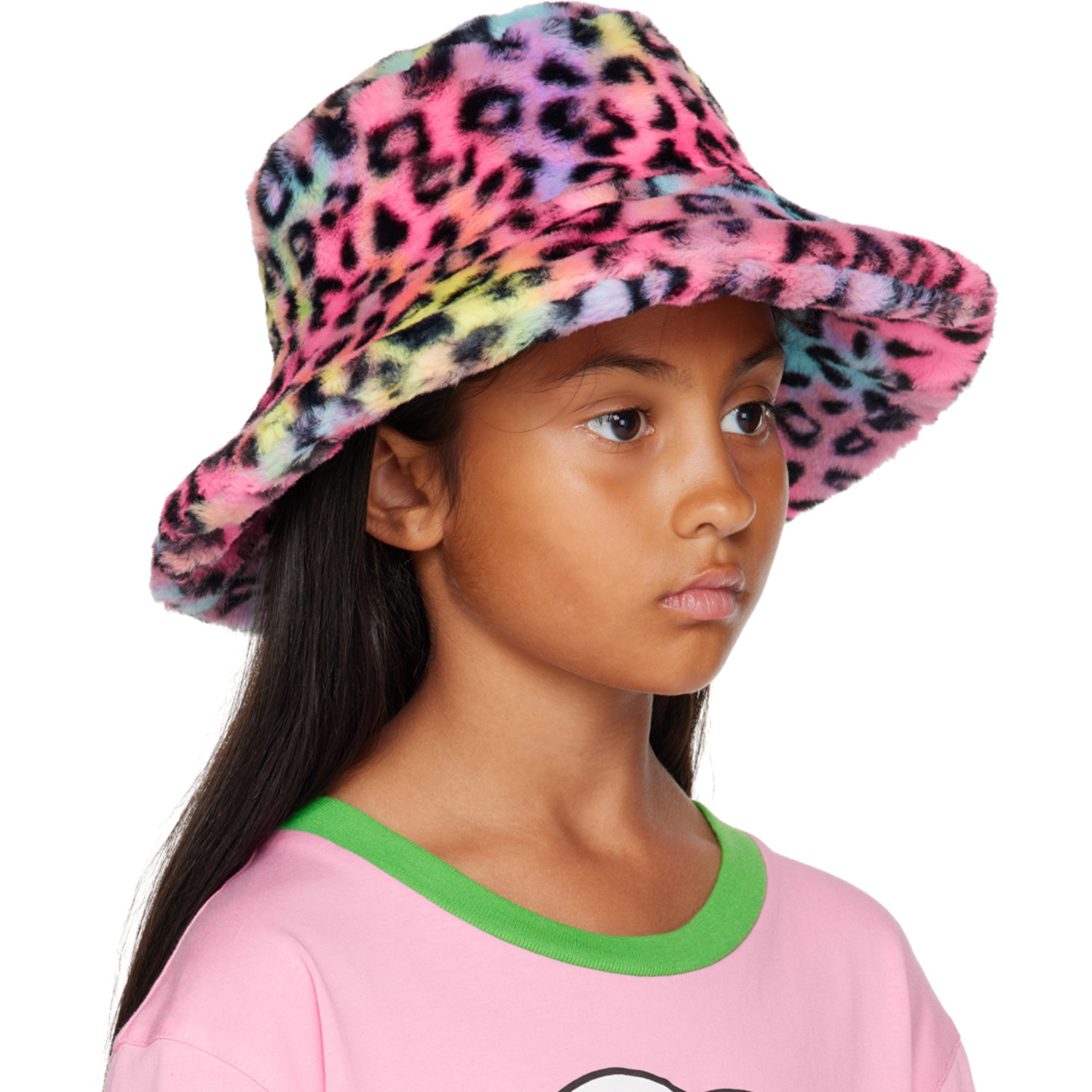  Nzkidzzz Kids Multicolor Leopard Bucket Hat 