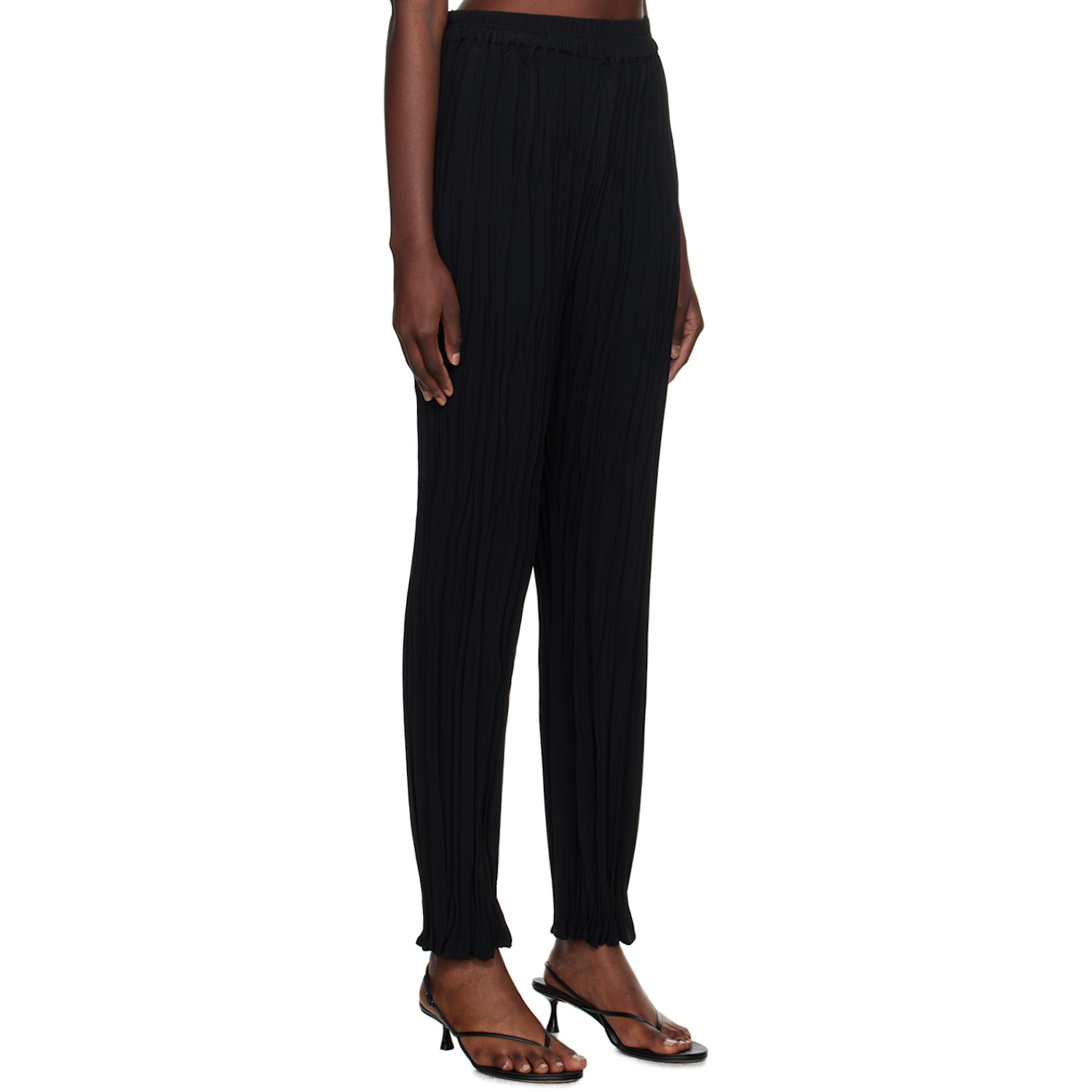  Bite Black Maisie Plissé Trousers 