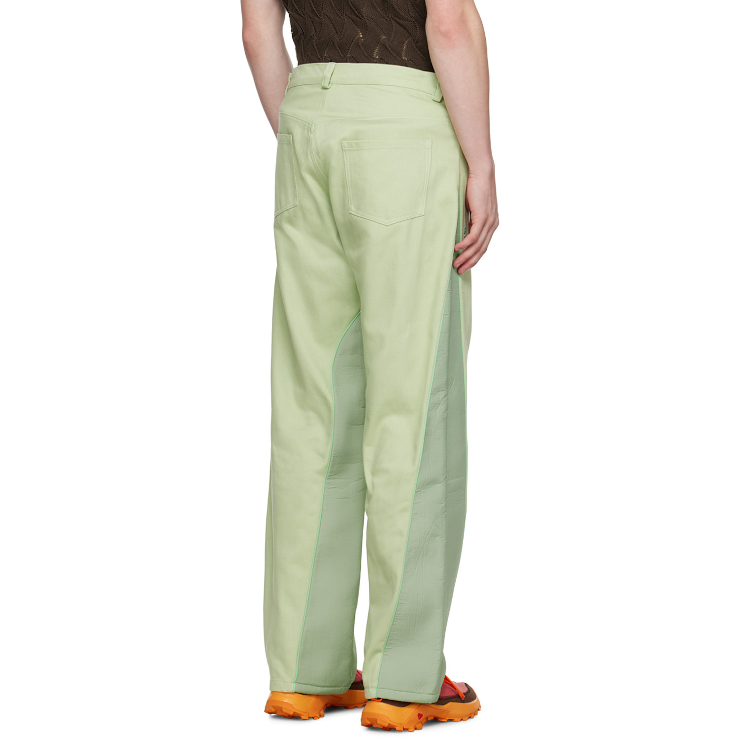  Robyn Lynch Green Paneled Jeans 
