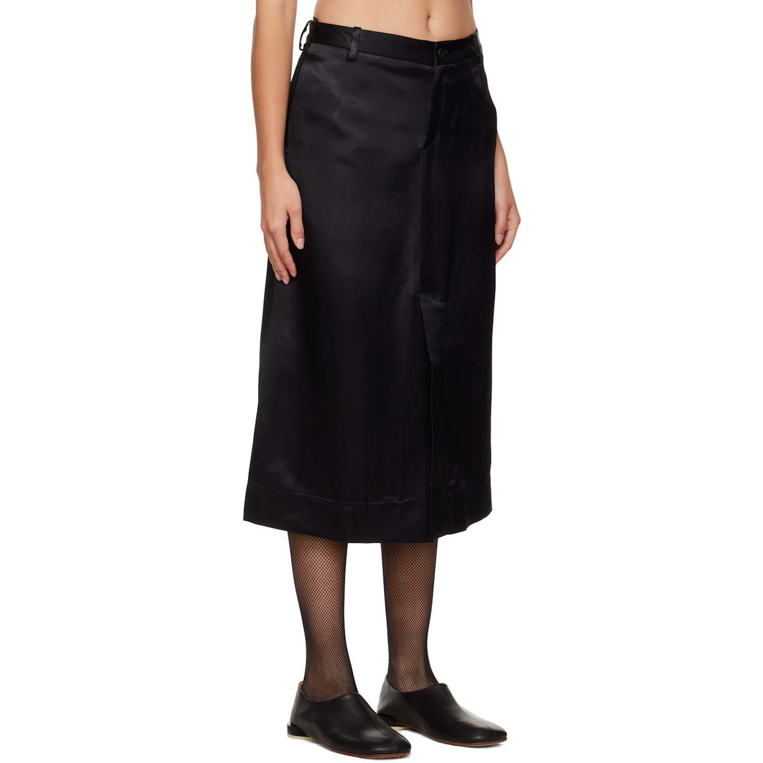  Niccolo Pasqualetti Black Matita Midi Skirt 