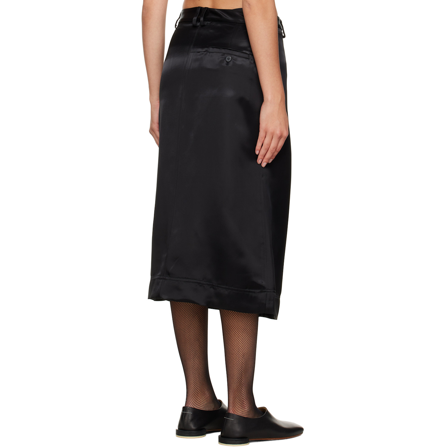  Niccolo Pasqualetti Black Matita Midi Skirt 