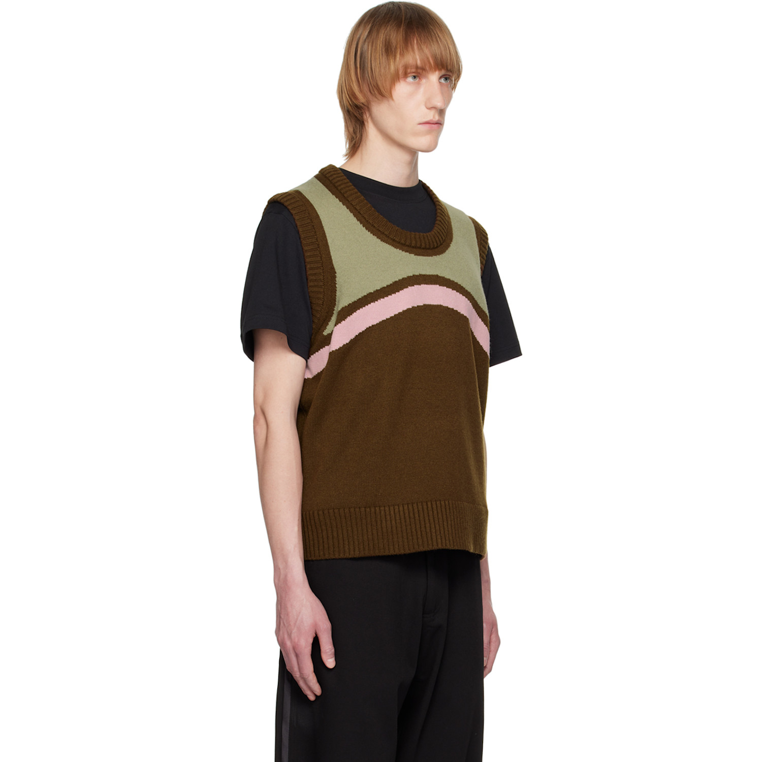  Insatiable High Ssense Exclusive Brown Marshmallow Dasher Vest 