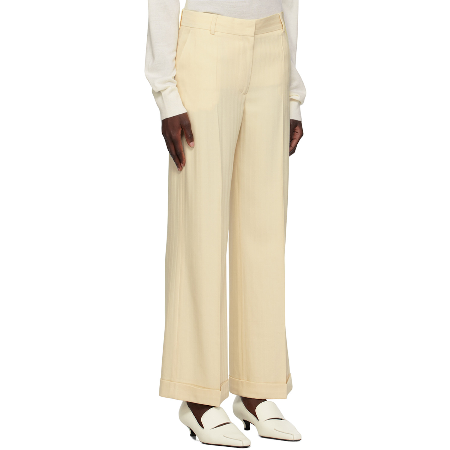  Toteme Beige Tailored Trousers 