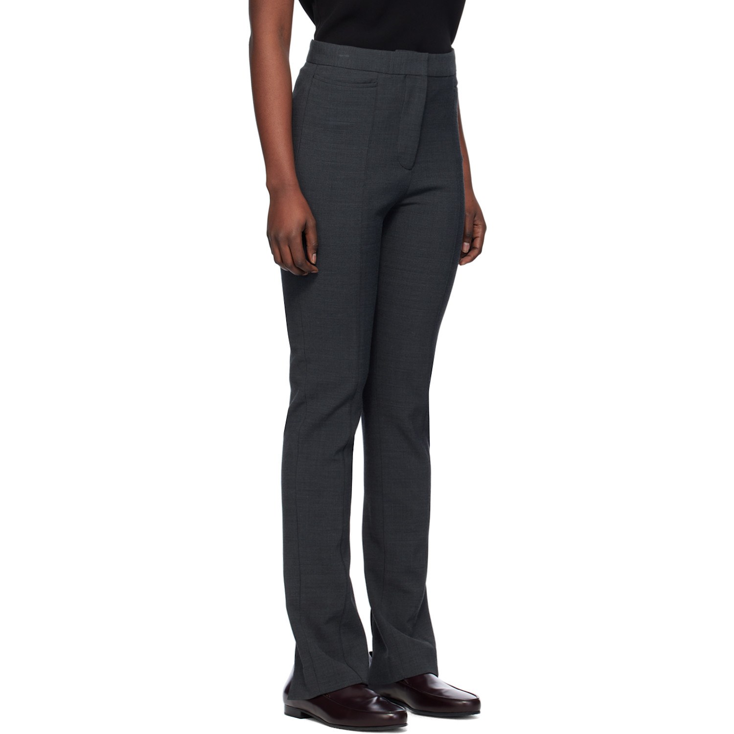  Toteme Gray Slim Trousers 
