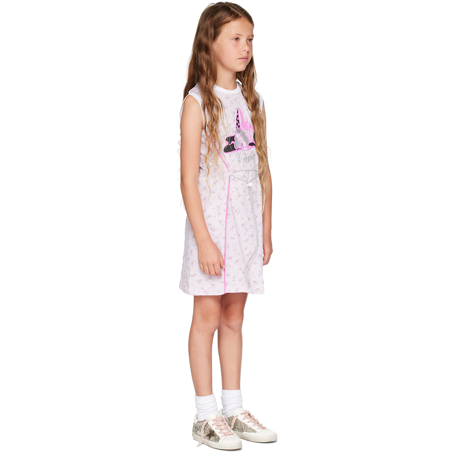  Cormio Kids Purple Printed Dress 
