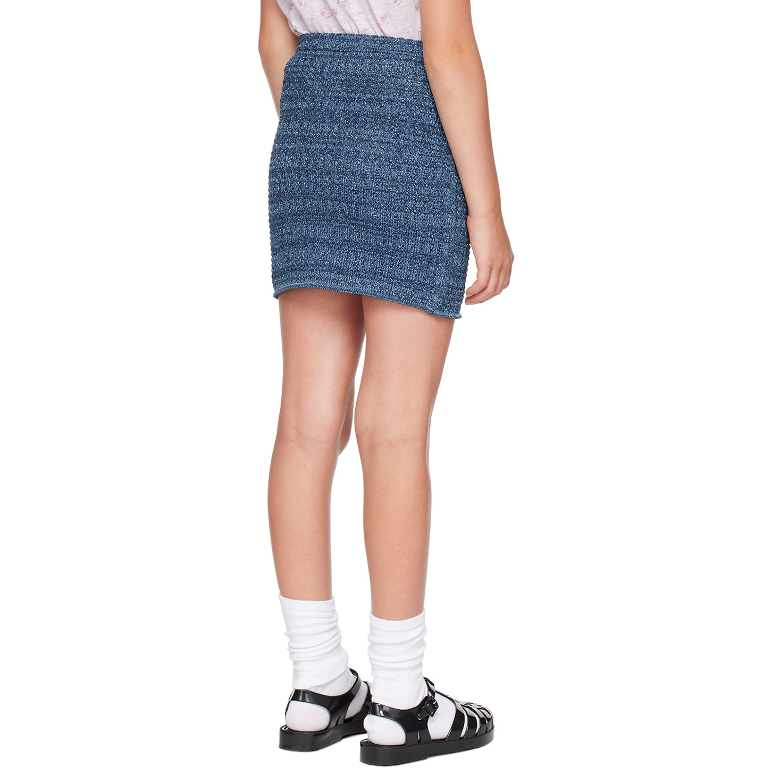  Cormio Kids Blue Embroidered Skirt 