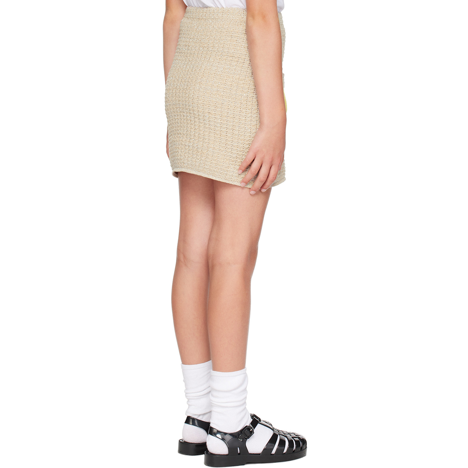  Cormio Kids Tan Embroidered Skirt 
