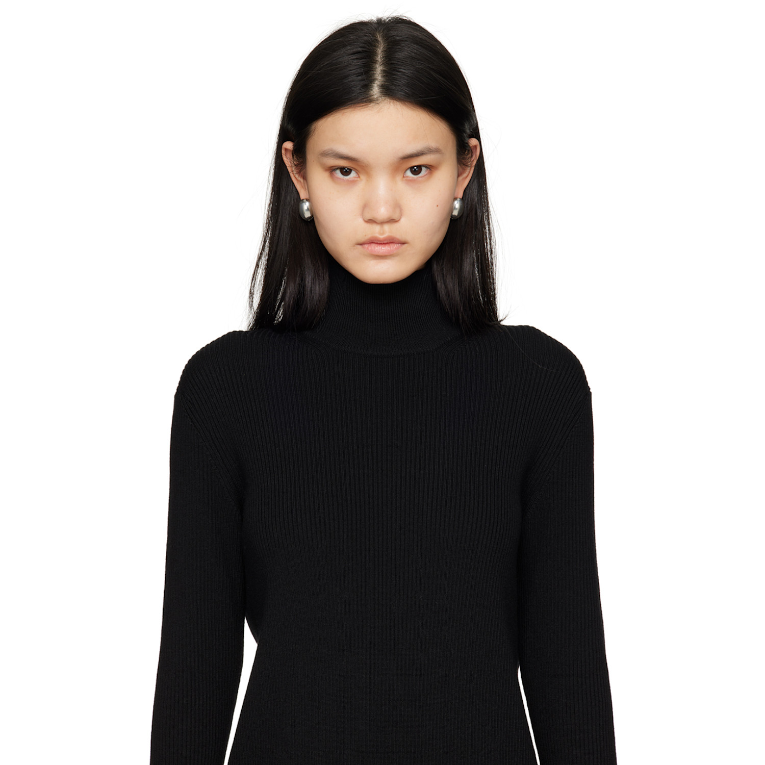  Bottega Veneta Silver Hoop Earrings 