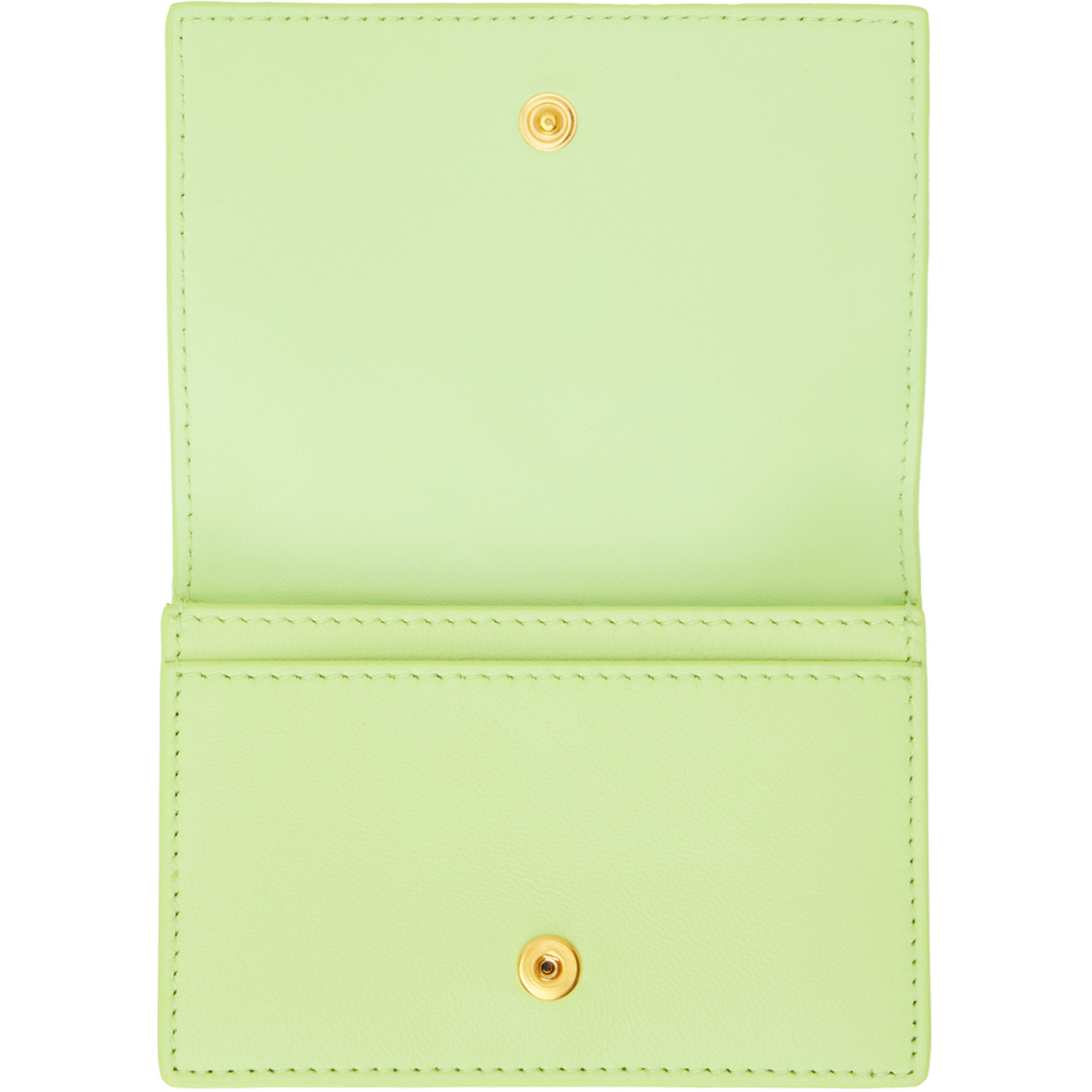  Bottega Veneta Green Intrecciato Card Holder 