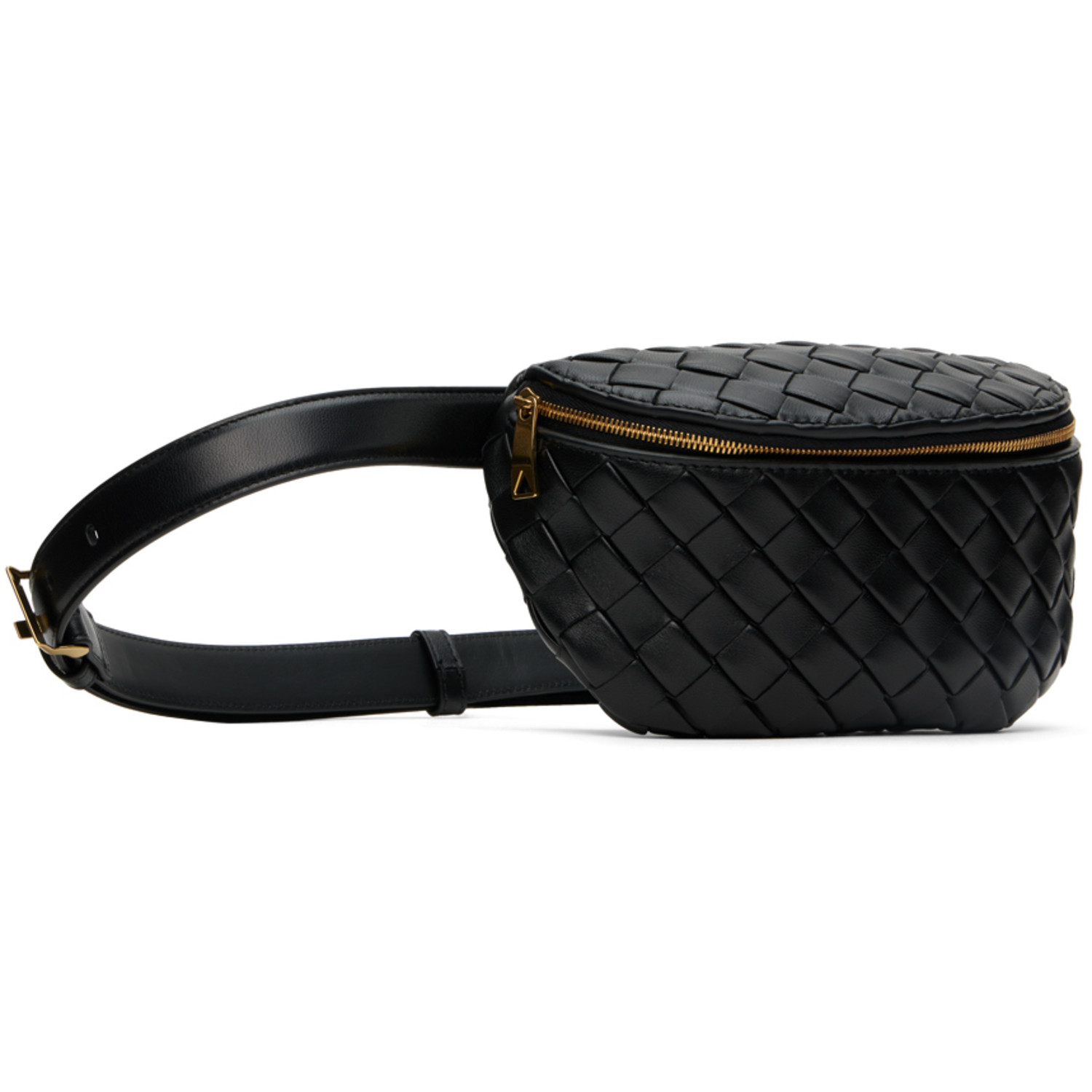  Bottega Veneta Black Zip Pouch 