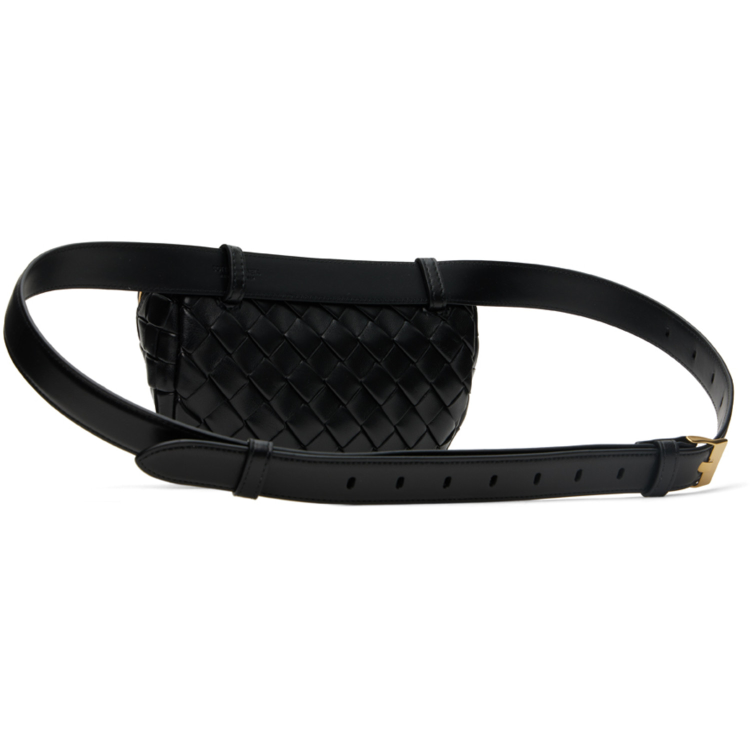 Bottega Veneta Black Zip Pouch 