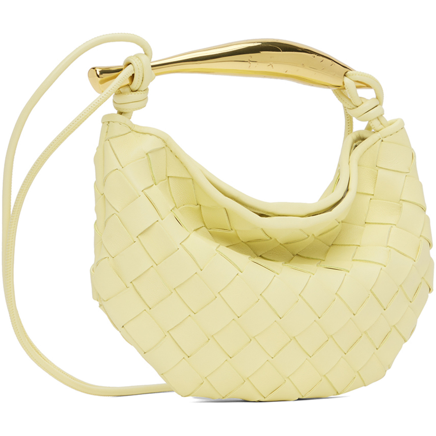 Bottega Veneta Yellow Mini Sardine Shoulder Bag 