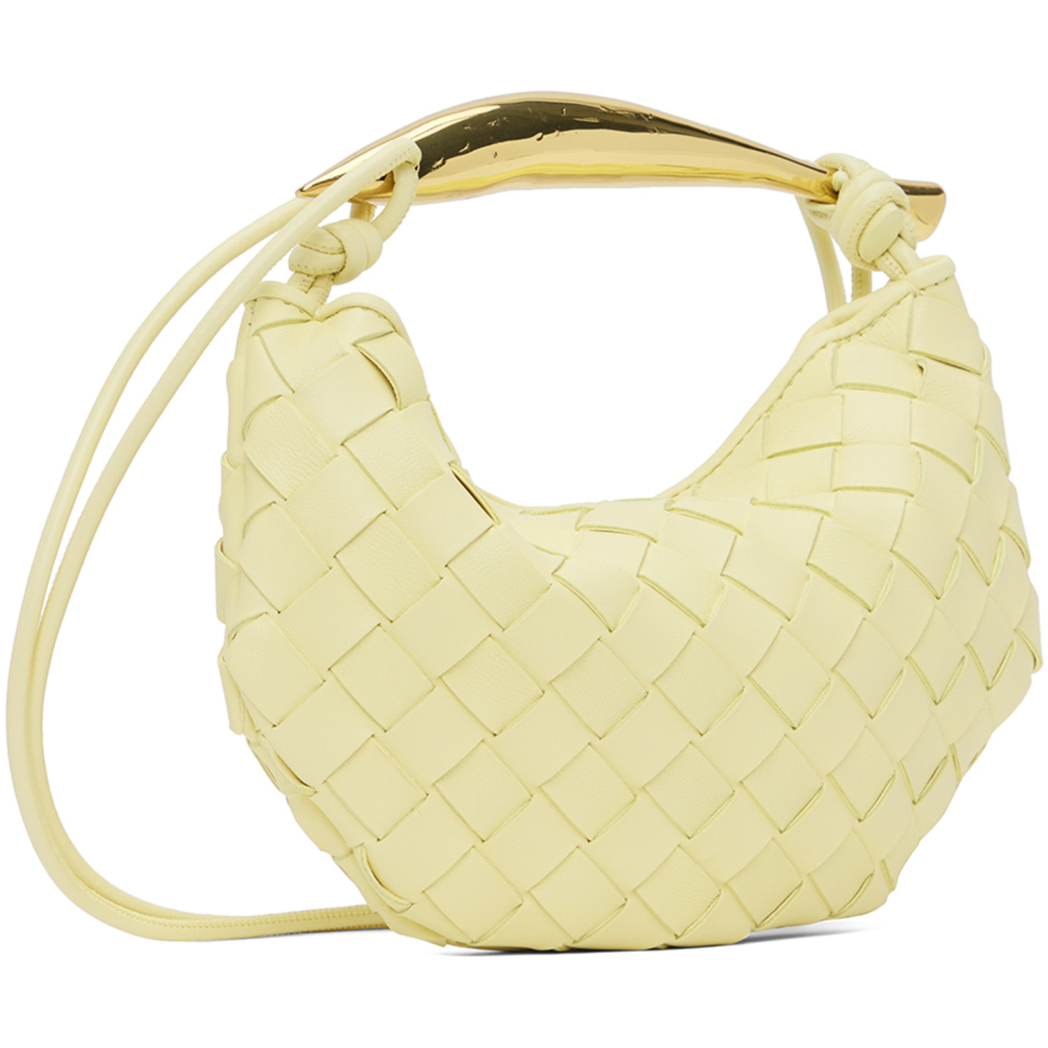  Bottega Veneta Yellow Mini Sardine Shoulder Bag 