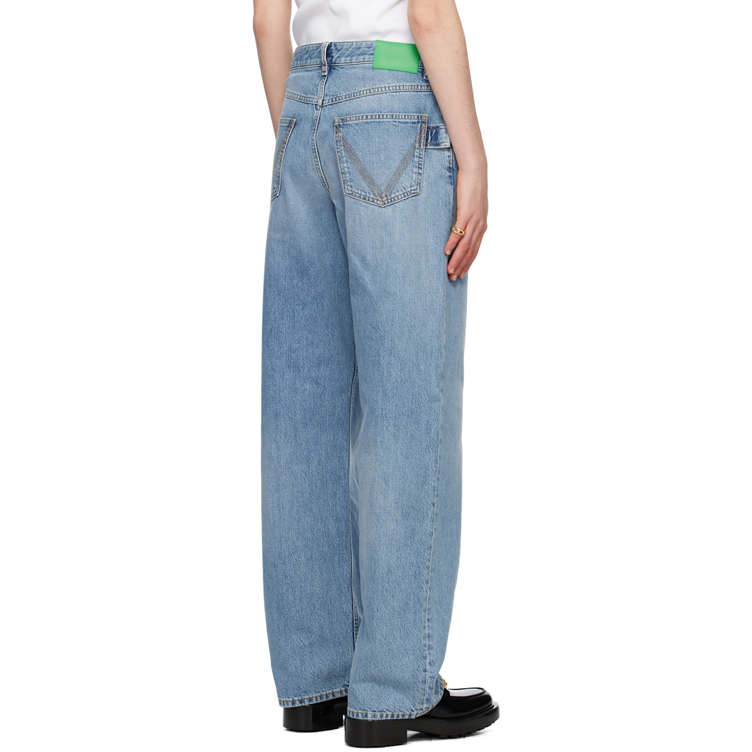  Bottega Veneta Blue Straight-leg Jeans 