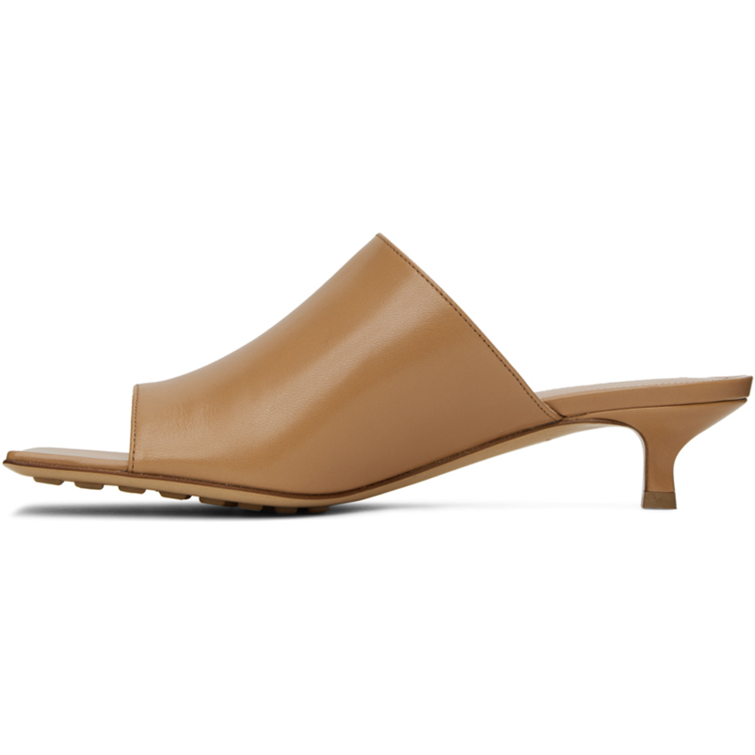  Bottega Veneta Tan Stretch Mules 