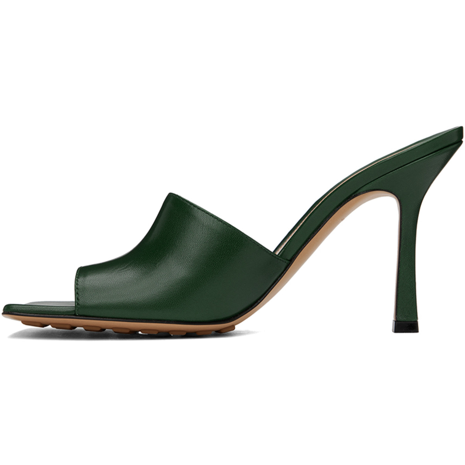  Bottega Veneta Green Stretch Mules 