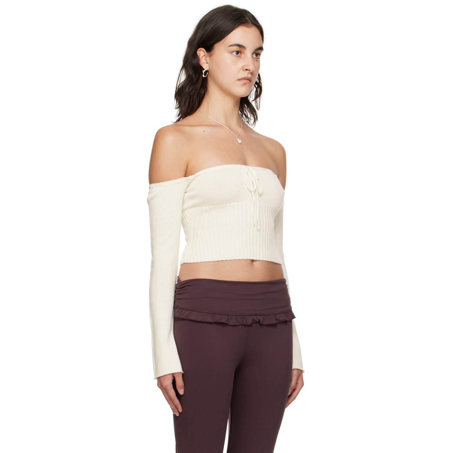  Guizio White Bayberi Sweater 