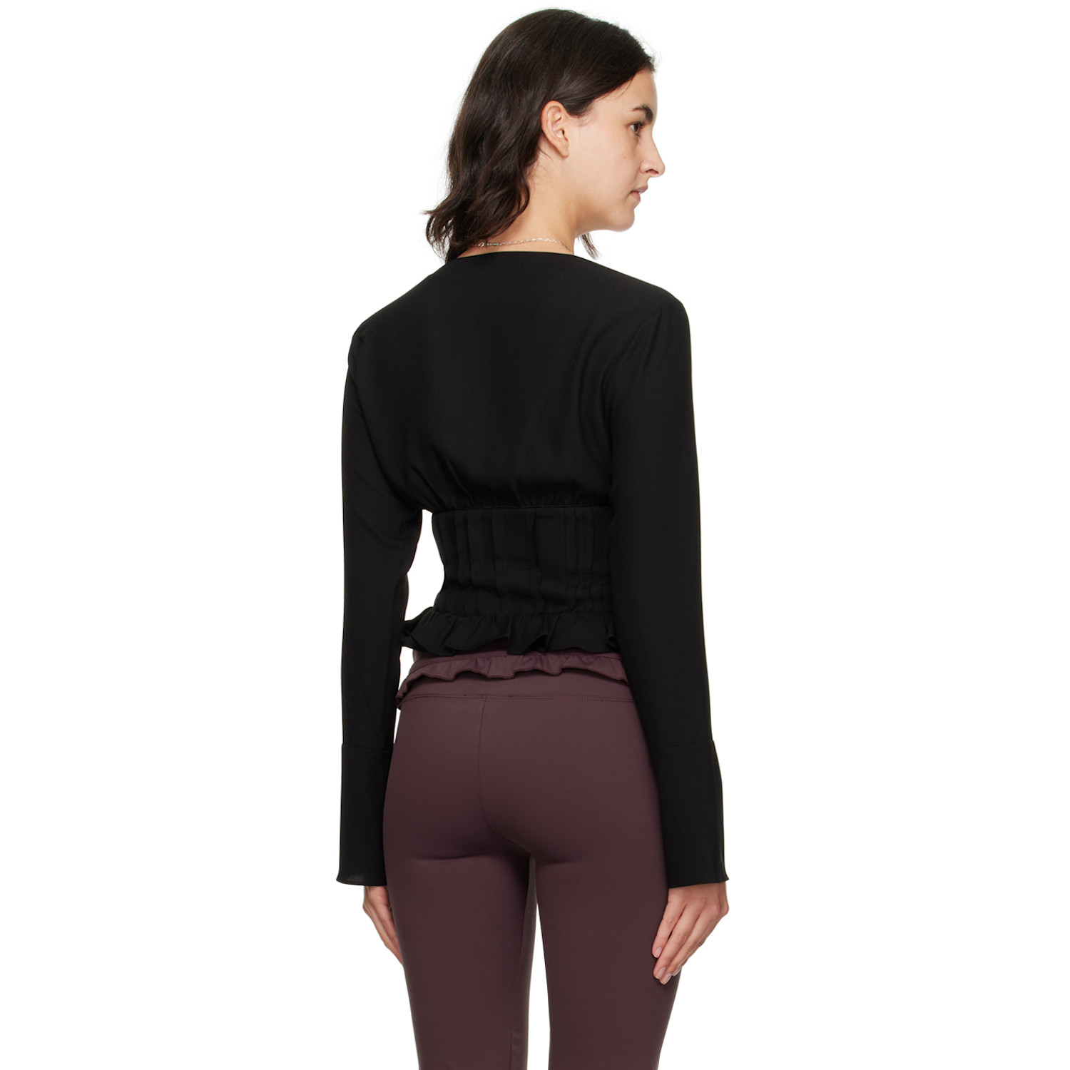  Guizio Black Cheri Blouse 