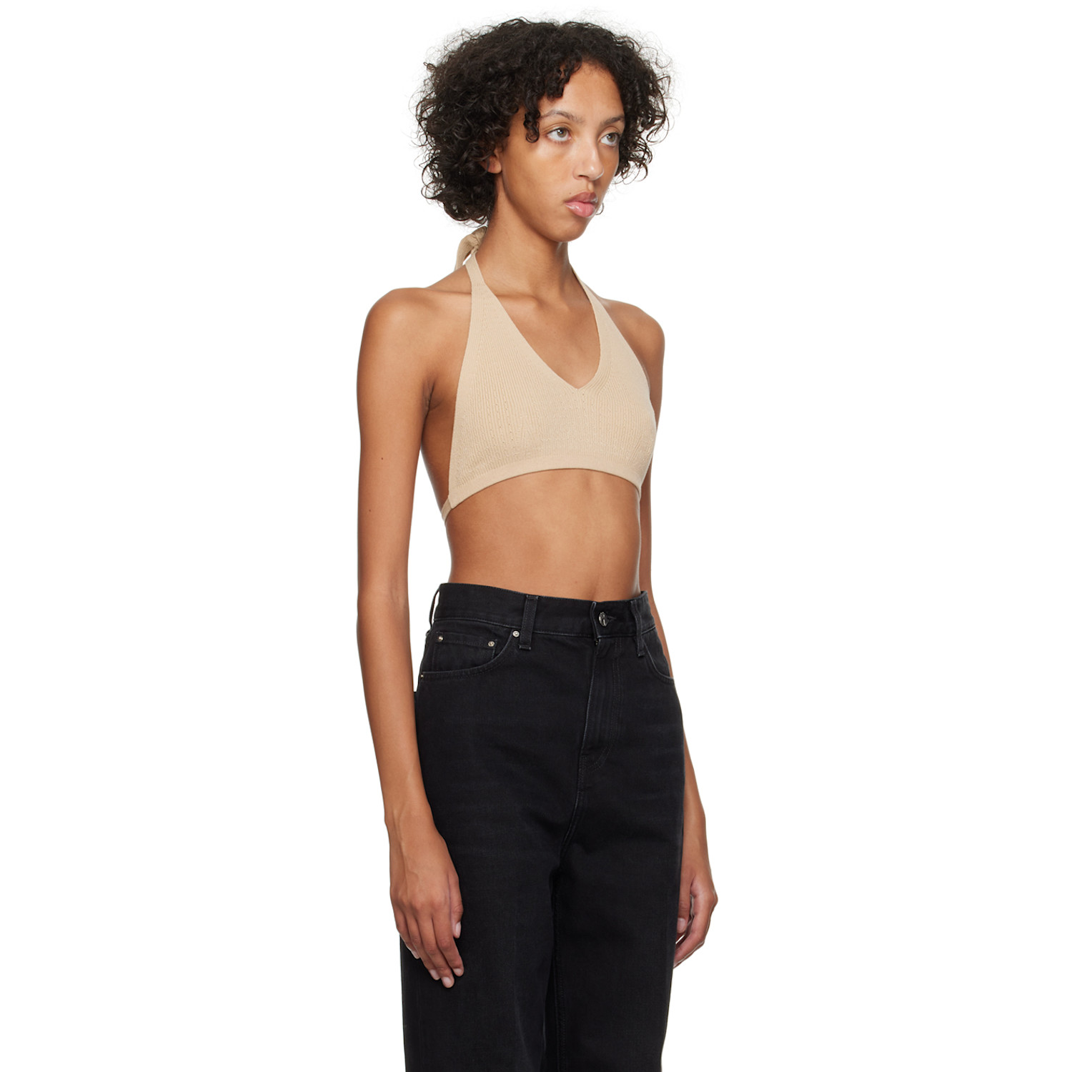  Joseph Beige Beach Bra Tank Top 