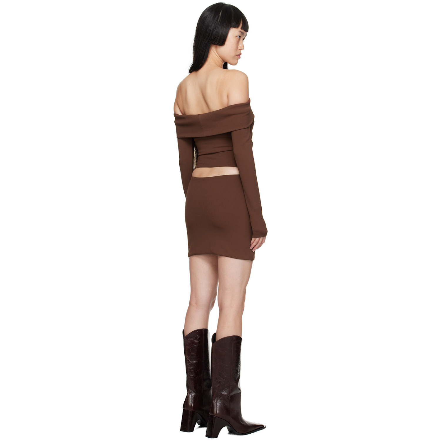  Misbhv Brown Elena Minidress 