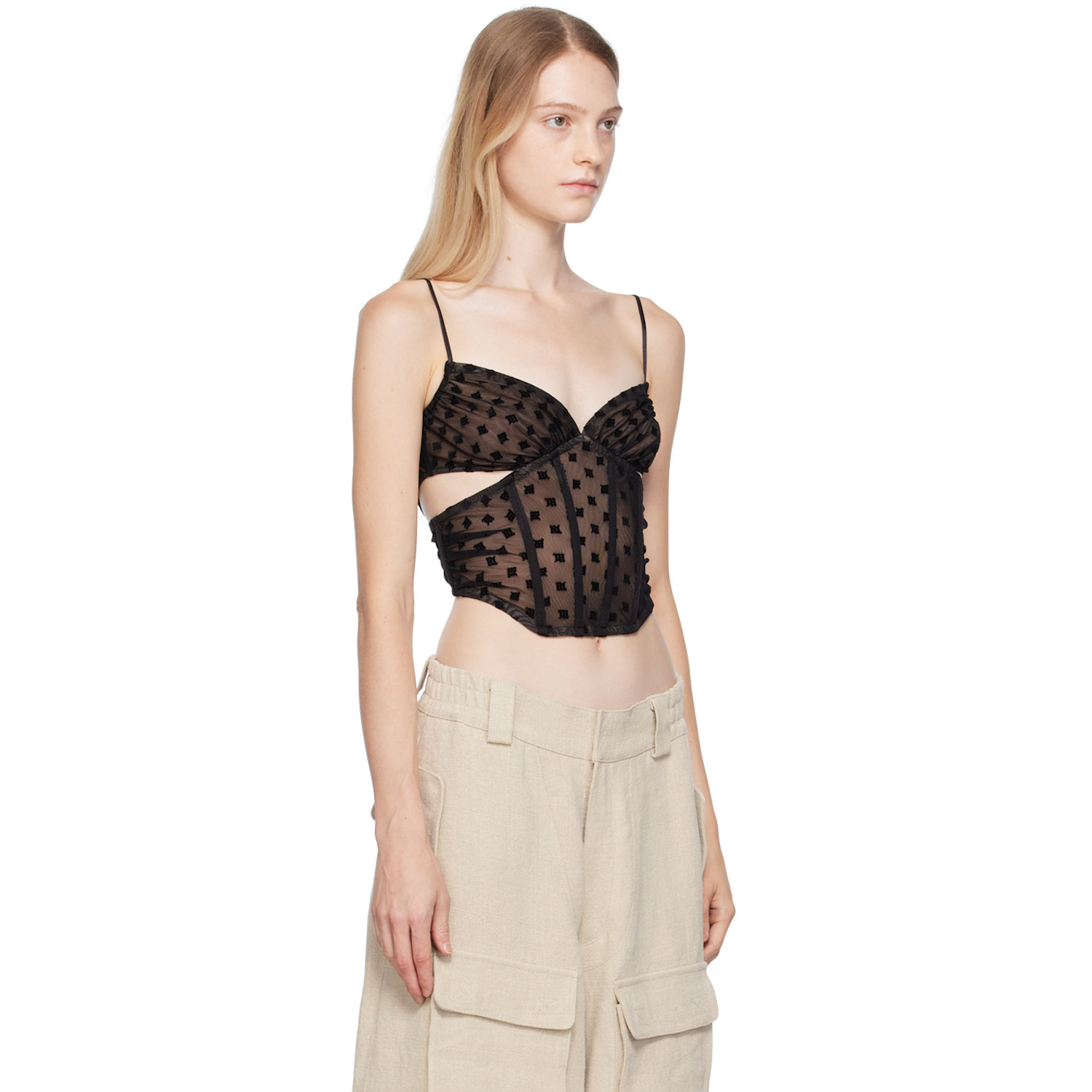 Misbhv Black Monogram Corset 