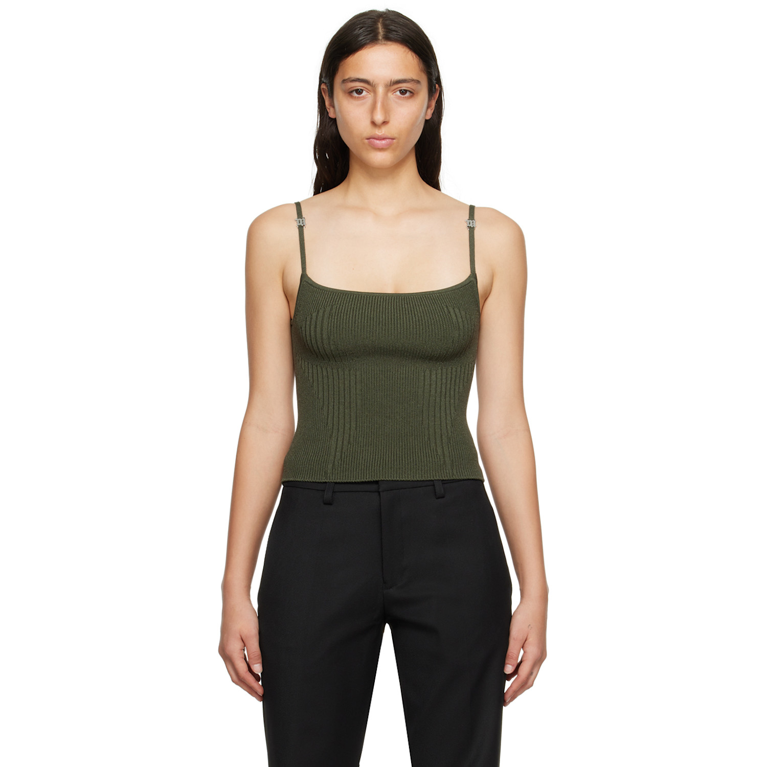 MISBHV Khaki Square Neck Camisole
