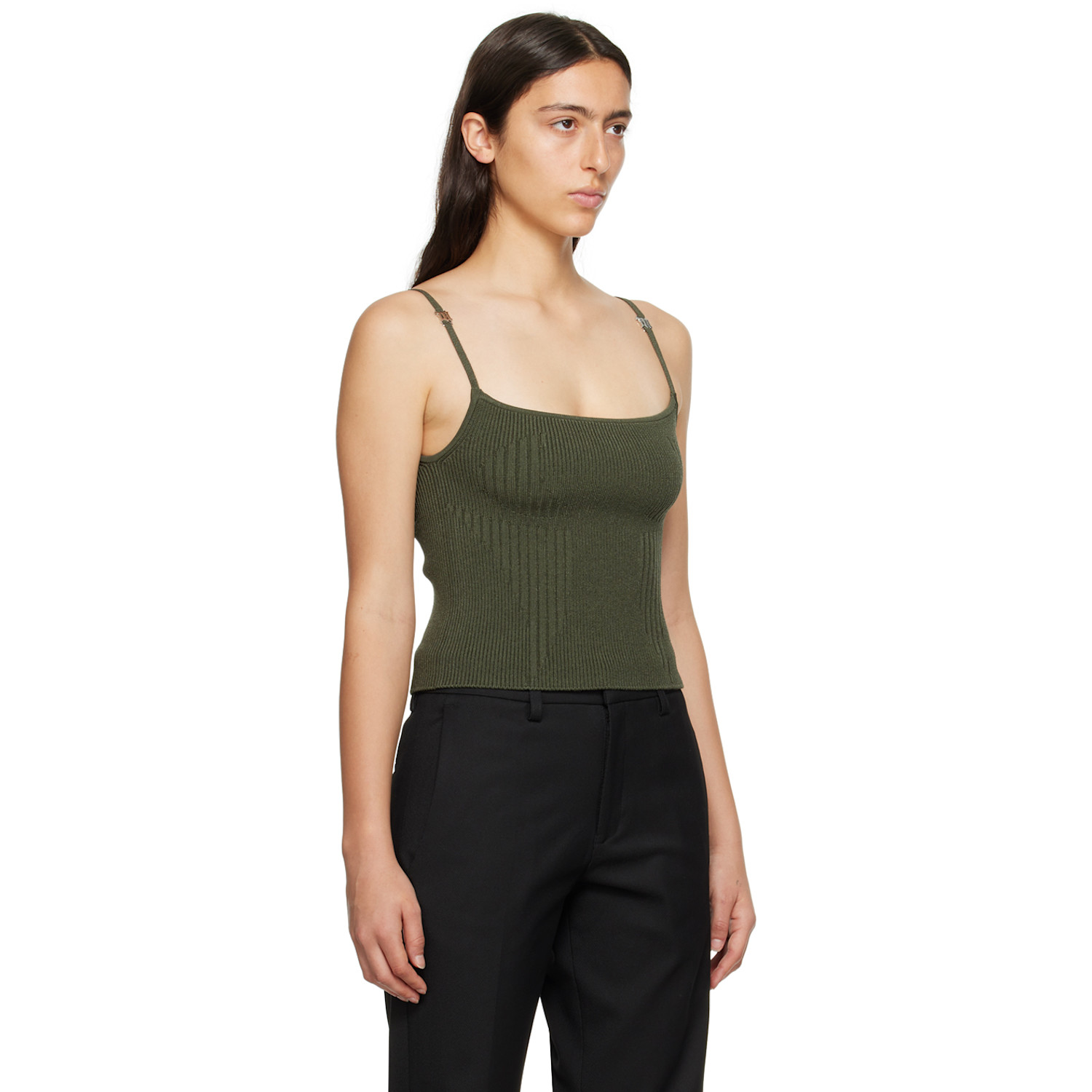  Misbhv Khaki Square Neck Camisole 