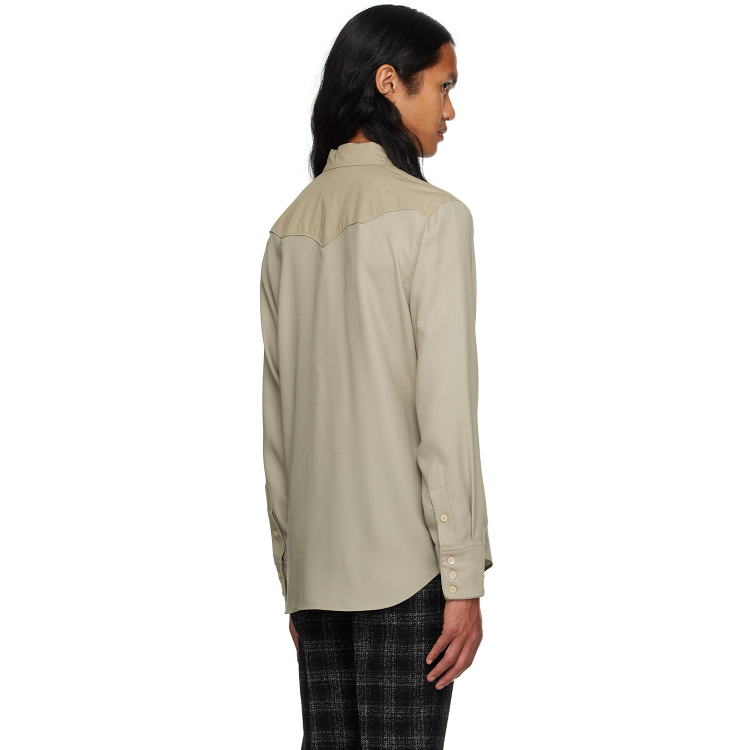  Maiden Name Beige Garrett Shirt 