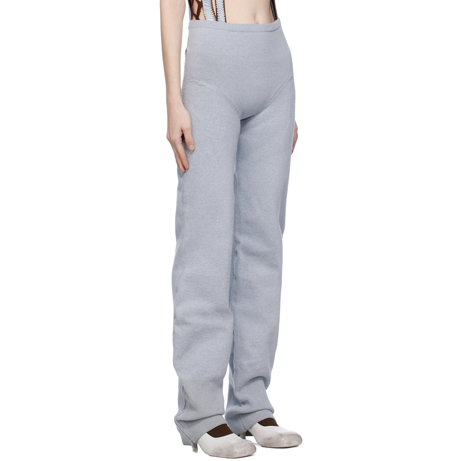  Sinéad O’dwyer Blue Ribbed Lounge Pants 