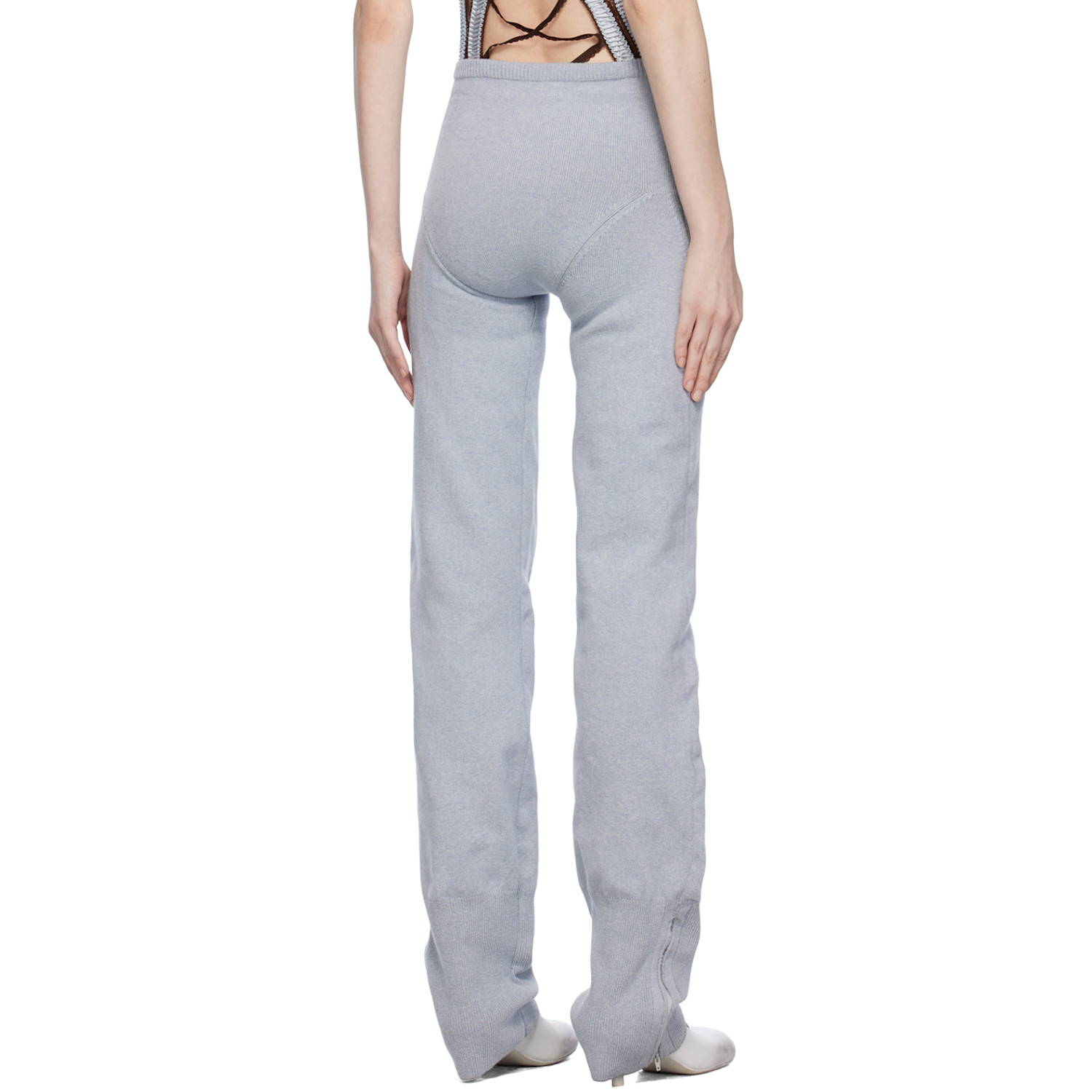  Sinéad O’dwyer Blue Ribbed Lounge Pants 