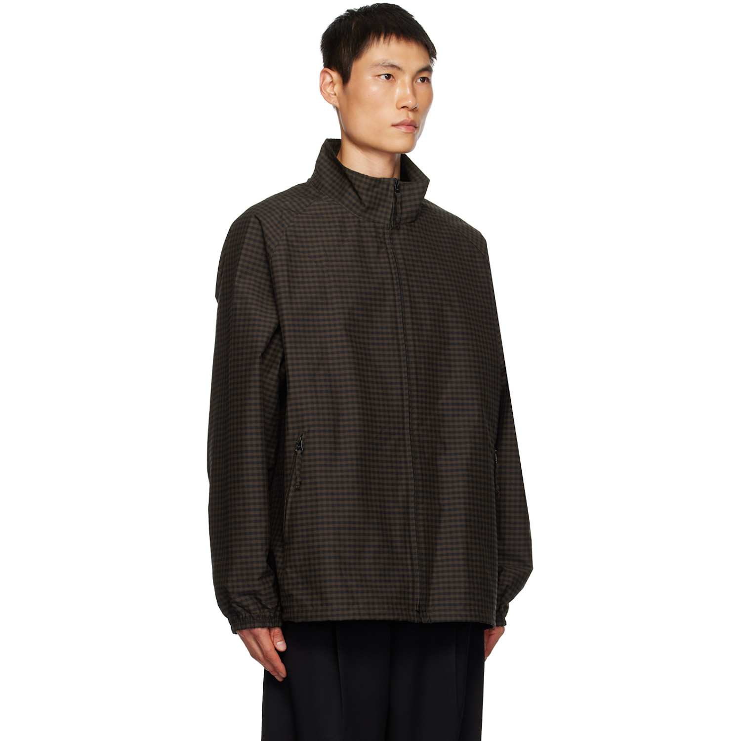  Ssstein Brown Check Jacket 