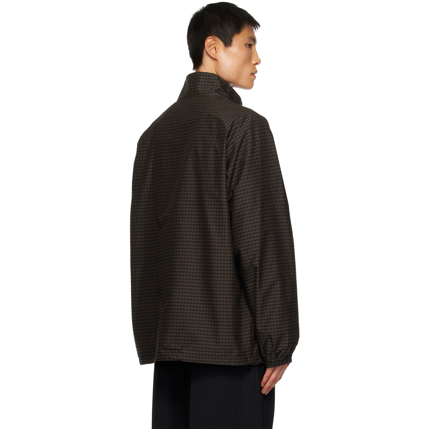  Ssstein Brown Check Jacket 