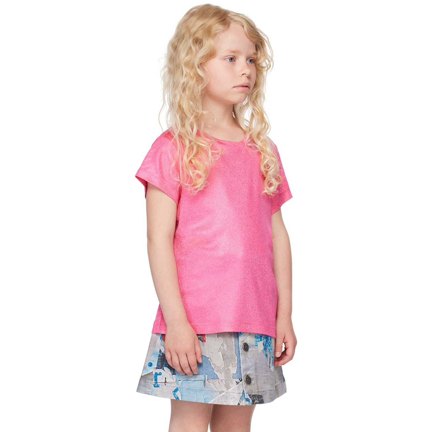  Diesel Kids Pink Tled T-shirt 