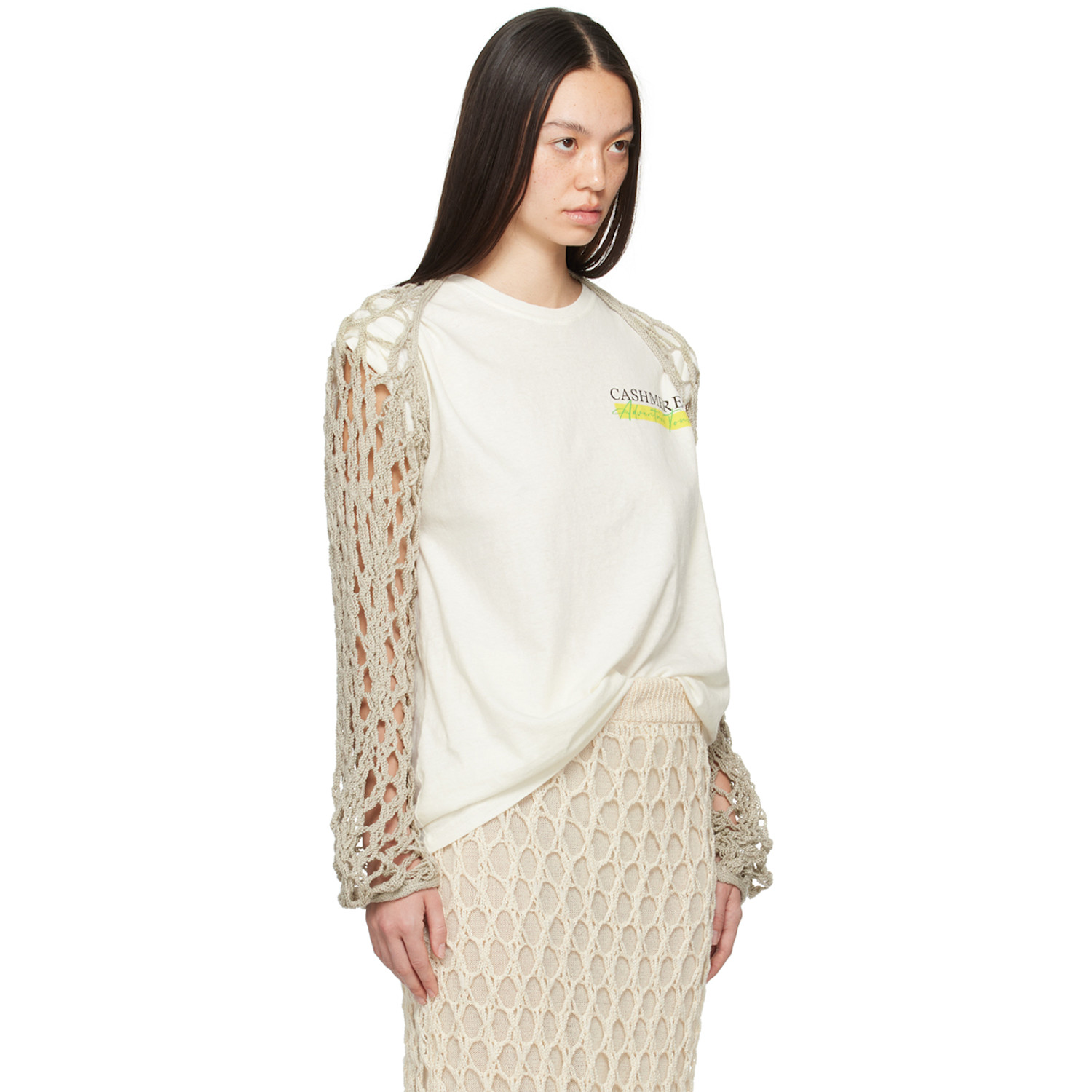  The Elder Statesman Green Dolman Sleeve Cardigan 