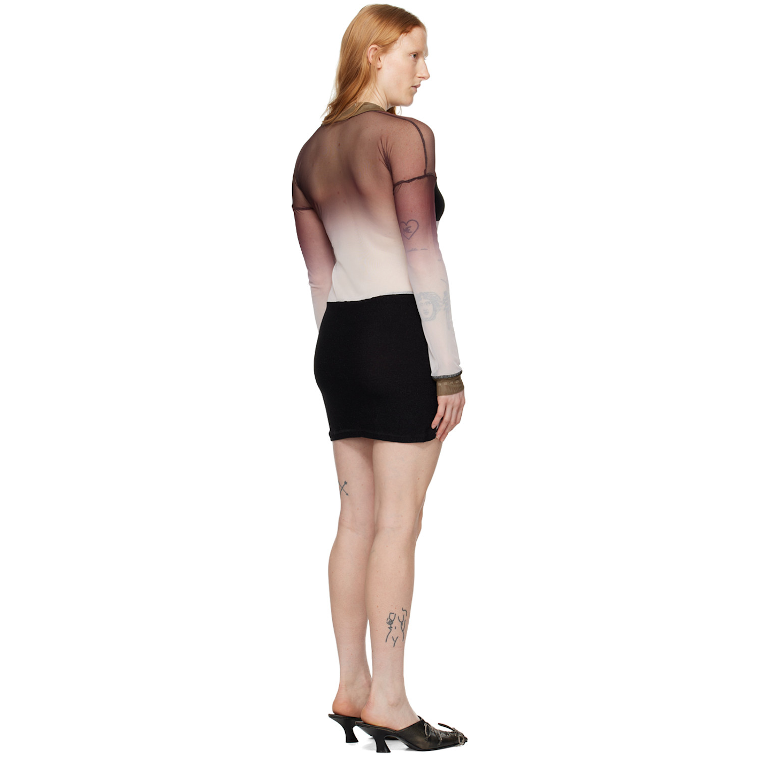  Ottolinger Multicolor Semi-sheer Minidress 