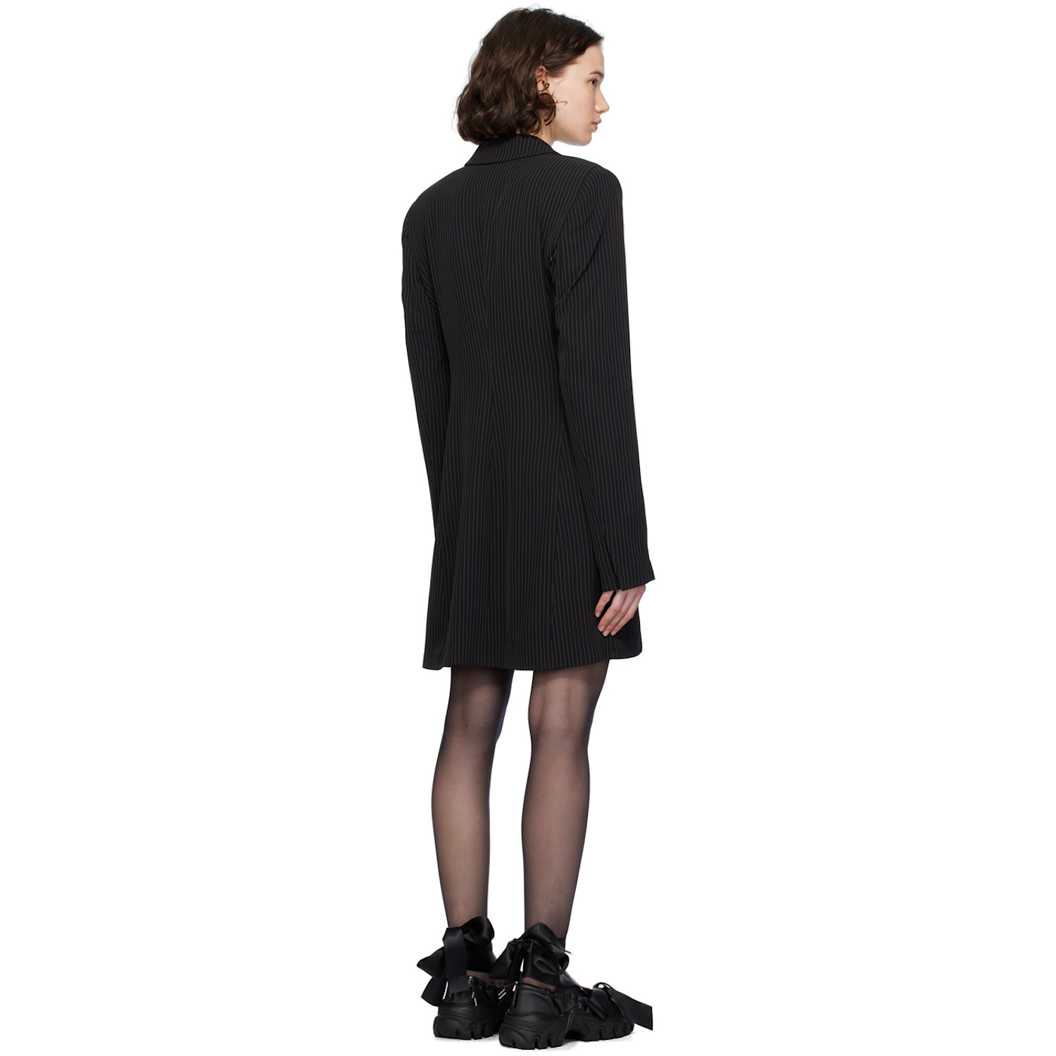  Ottolinger Black Pinstripe Minidress 