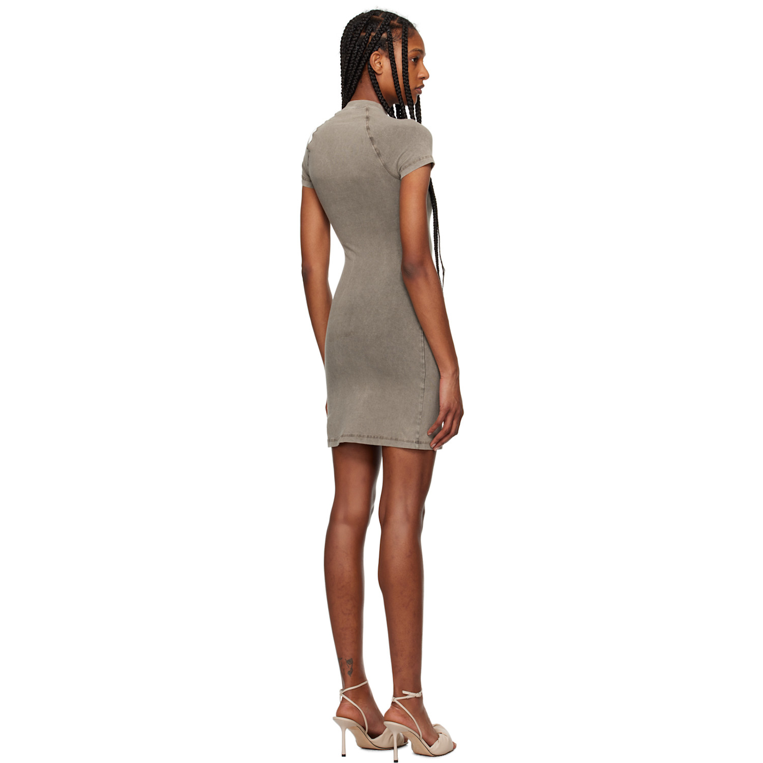  Ottolinger Taupe Fitted Minidress 