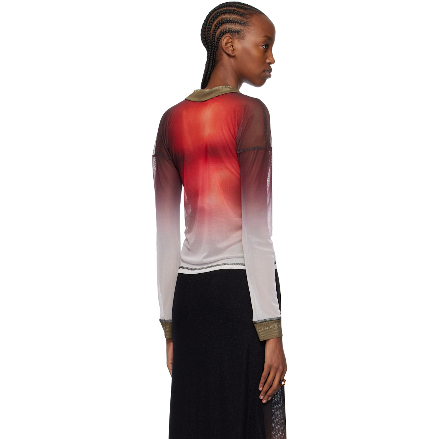  Ottolinger Multicolor Semi-sheer Polo 