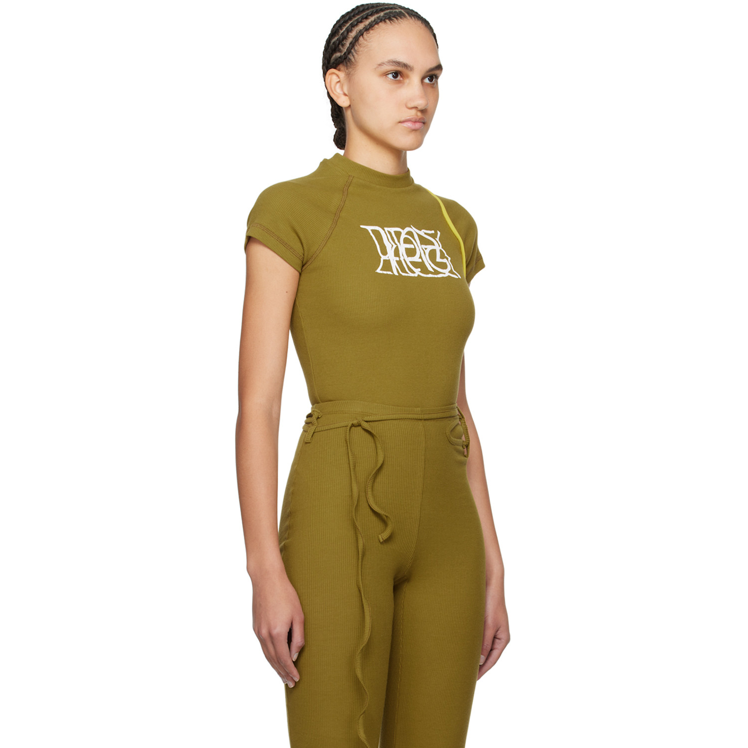  Ottolinger Khaki Rib Bodysuit 