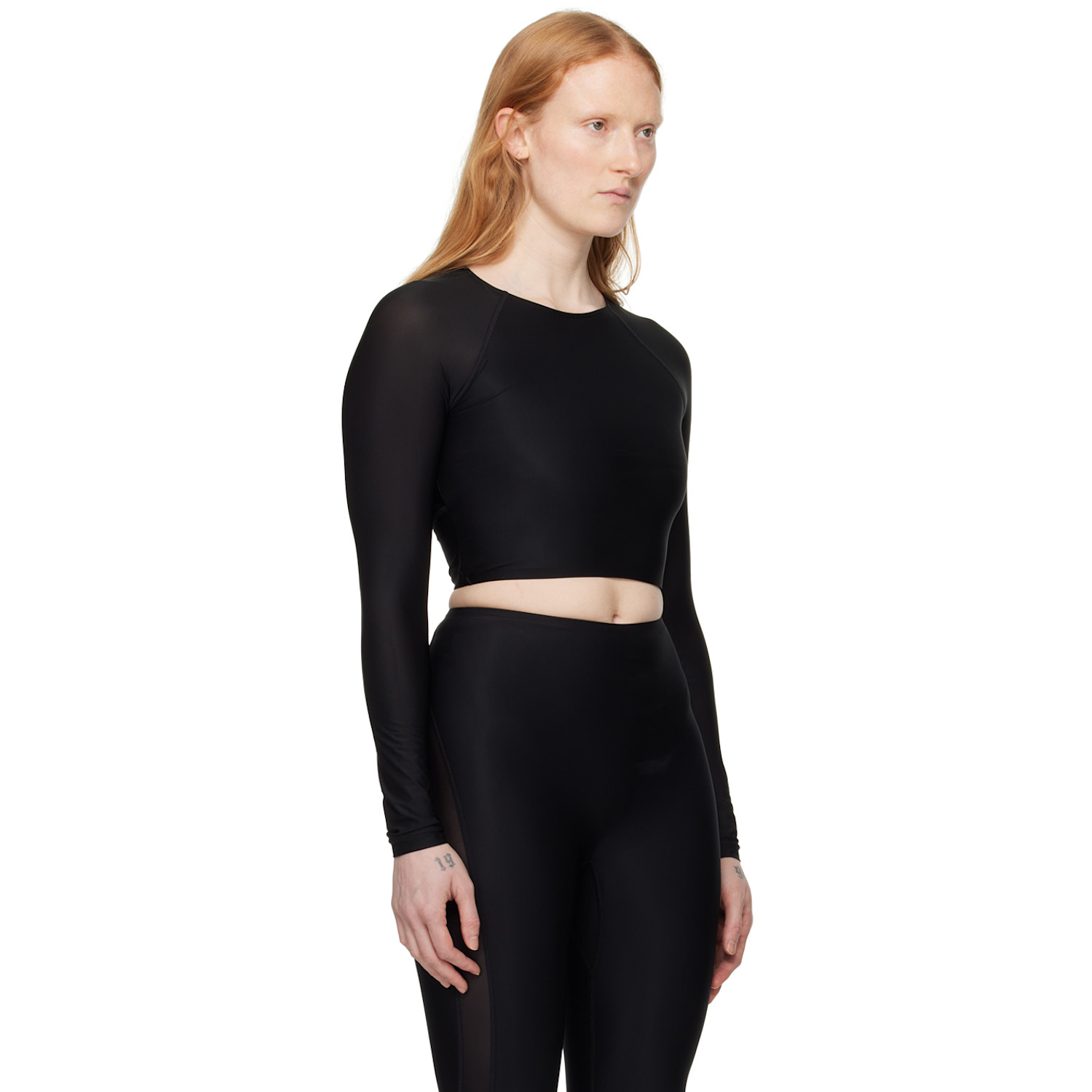  Wolford Black Active Flow Top 