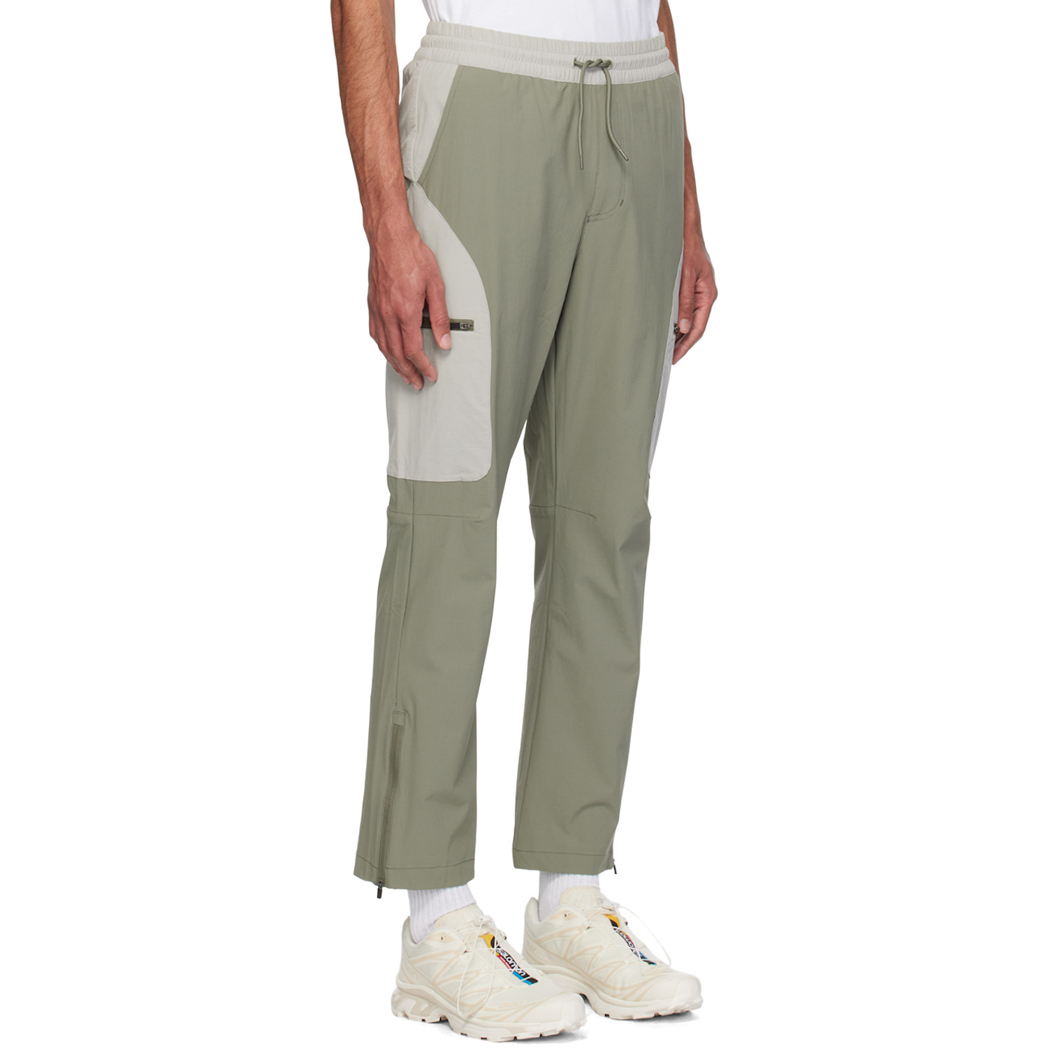  Parel Studios Green & Gray Vinson Cargo Pants 