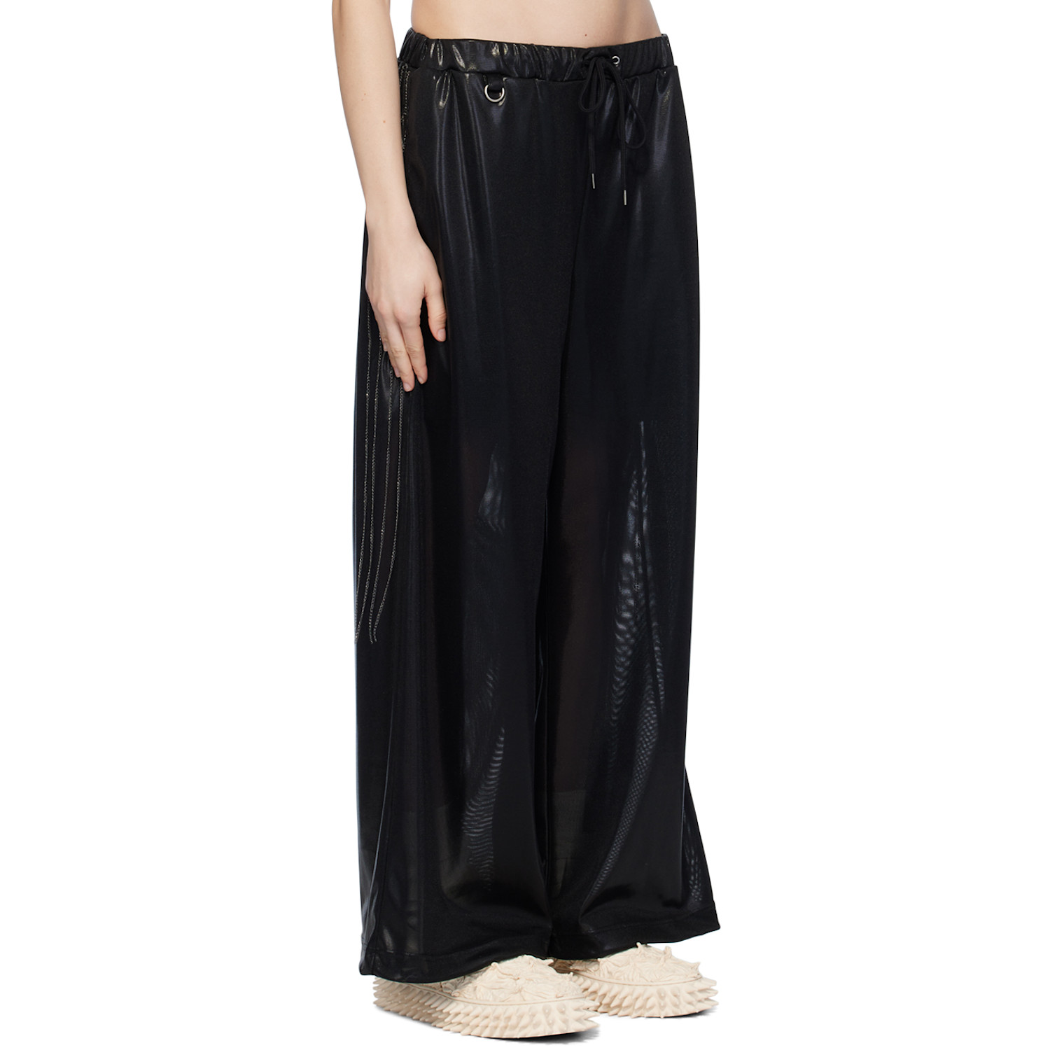  Doublet Black Curb Chain Lounge Pants 