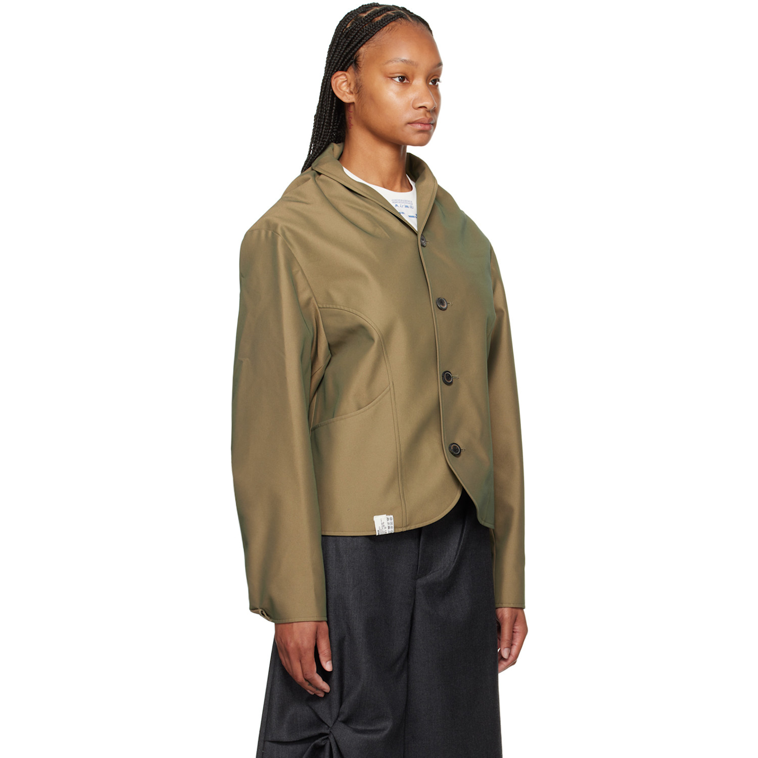  Ader Error Khaki Koven Blazer 