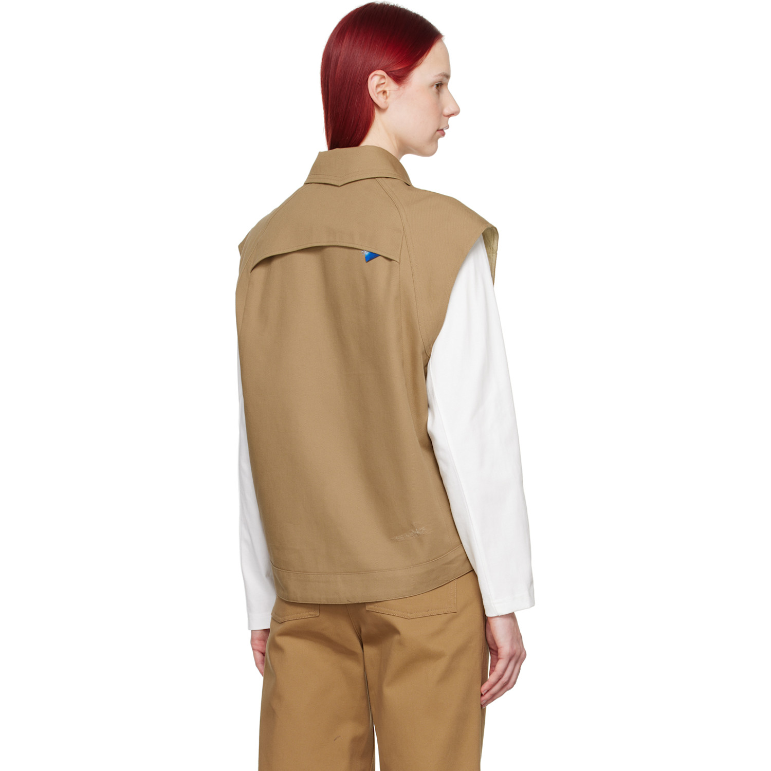  Ader Error Beige Poel Reversible Vest 