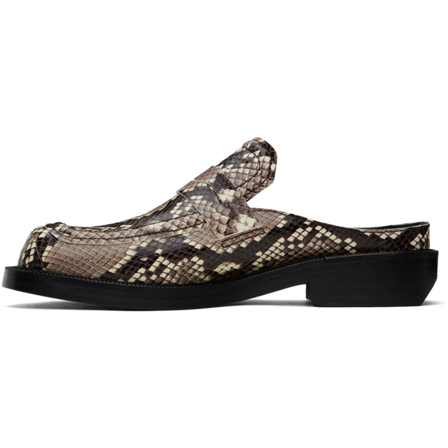  Ader Error Brown Curve Mu02 Slip-on Loafers 