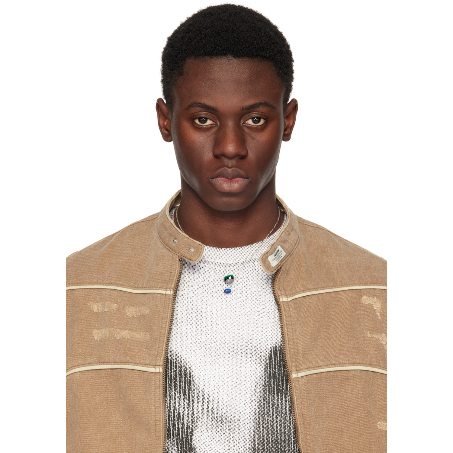  Ader Error Silver Rapil Necklace 