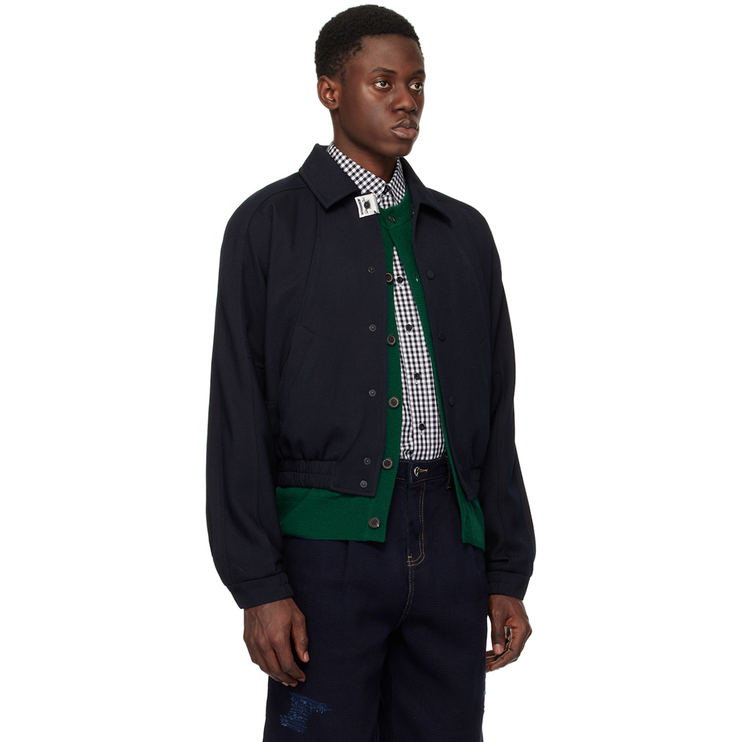  Ader Error Navy Press-stud Jacket 