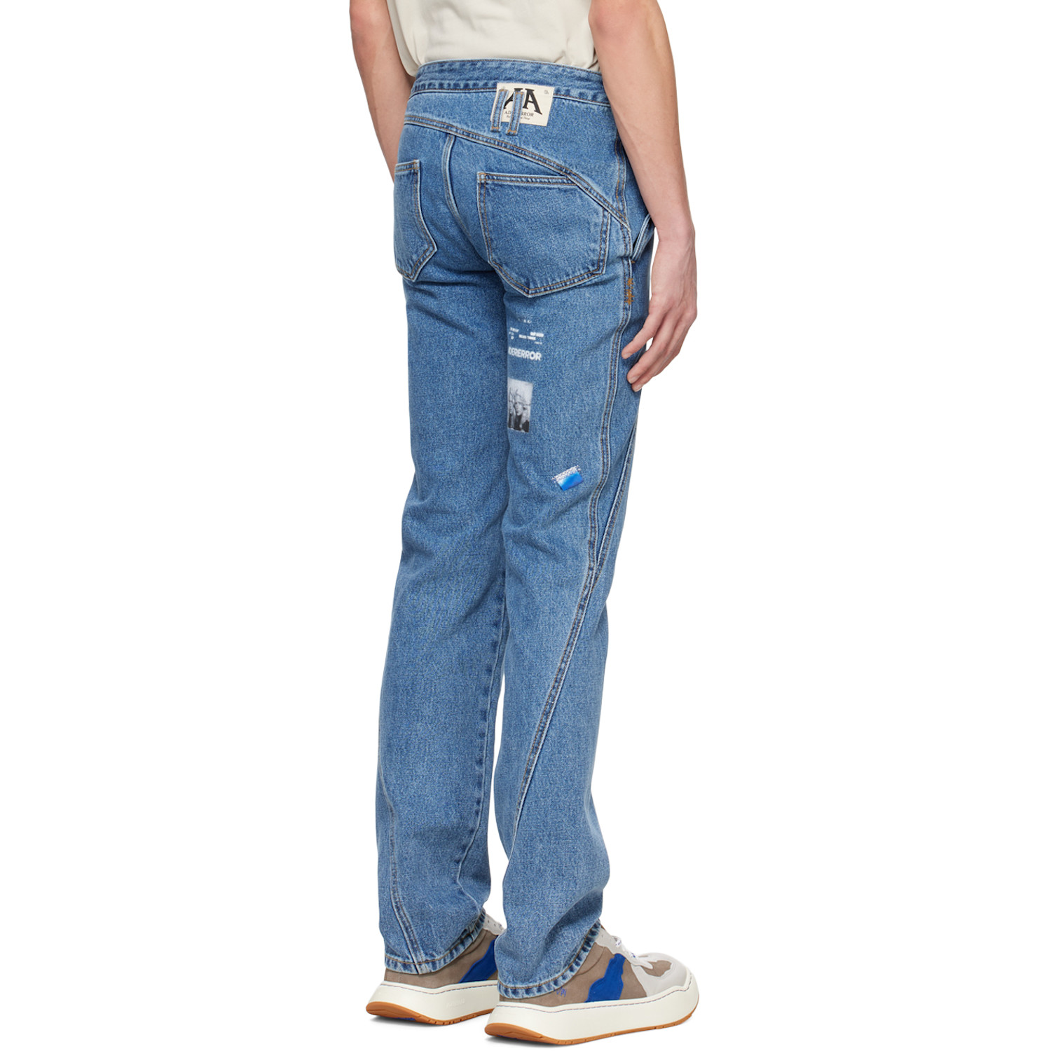  Ader Error Blue Paneled Jeans 